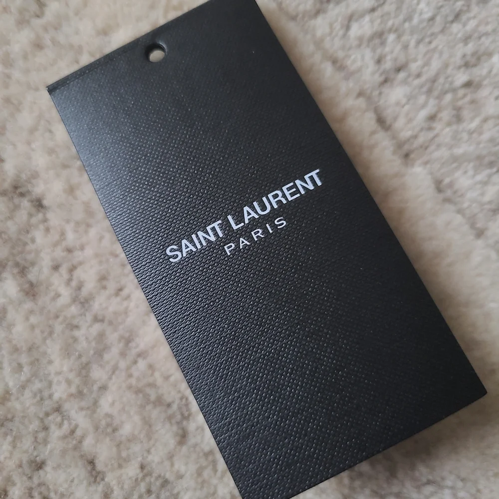 Saint Laurent Paris Black Short Sleeve Rive Gauche Tee - Picture 6 of 7